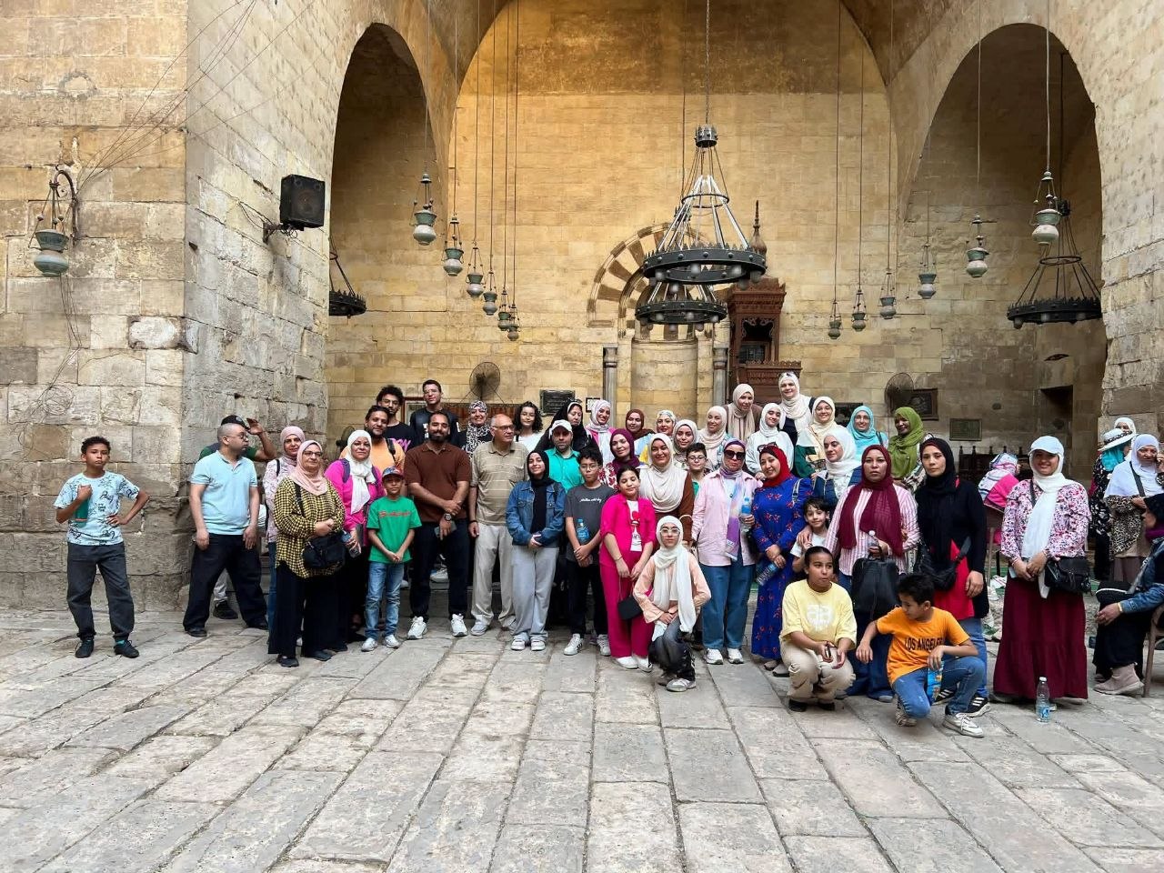 المجموعة أثناء الجولة